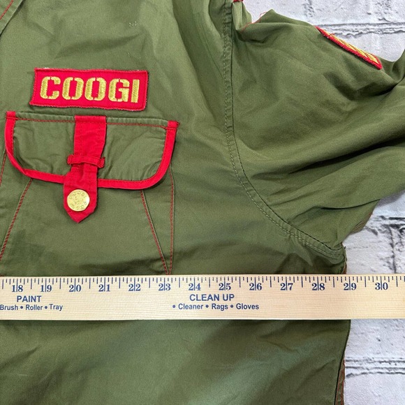 COOGI Vintage Green Cotton Mens Size XXL Casual Western Utility Dress Shirt - Picture 5 of 12